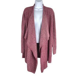 Barefoot Dreams Cozychic Lite Calypso Wrap‎ Cardigan Sweater Red Women's S/M